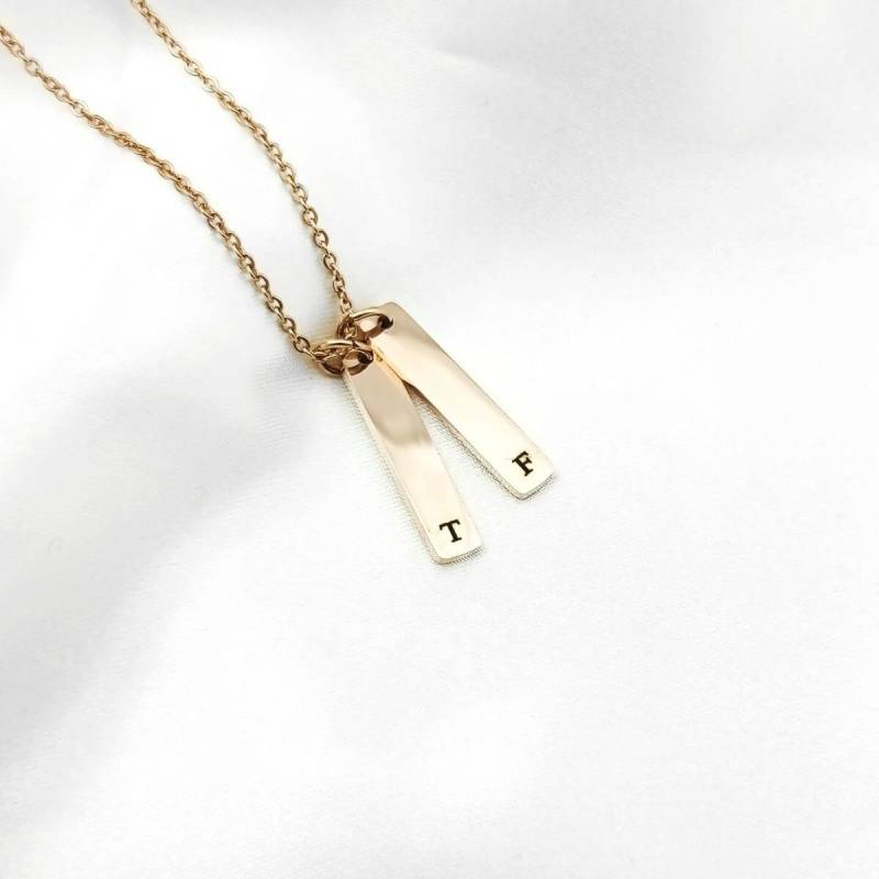 Initiale Bar Halskette von CharmBearUK
