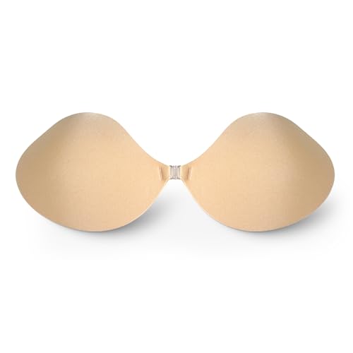 CharmBurst Trägerloser BH Rückenfrei,Klebe BH Push Up,Wiederverwendbare Unsichtbarer BH Haut Freundlich Selbstklebend BH Für Abendkleid und Andere Rückenfreie Kleidung(B) von CharmBurst