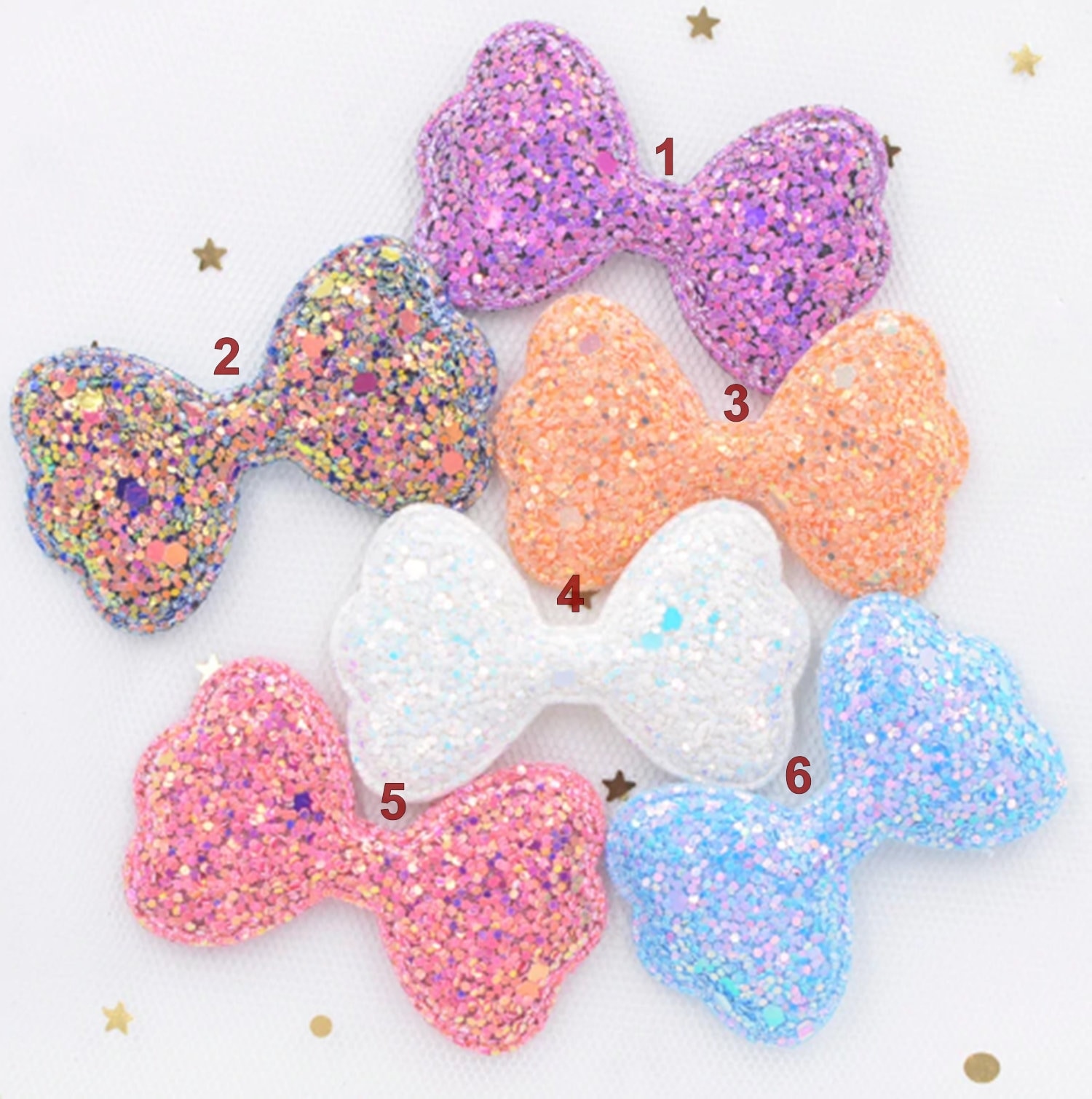 12 Stück Glitter Bogen Form Patch Applikation Für Handwerk Kleidung Dekoration 12 Stück Glitter Bogen Form Patch Applikation Für Handwerk Kleidung Dekoration von CharmCraftStore