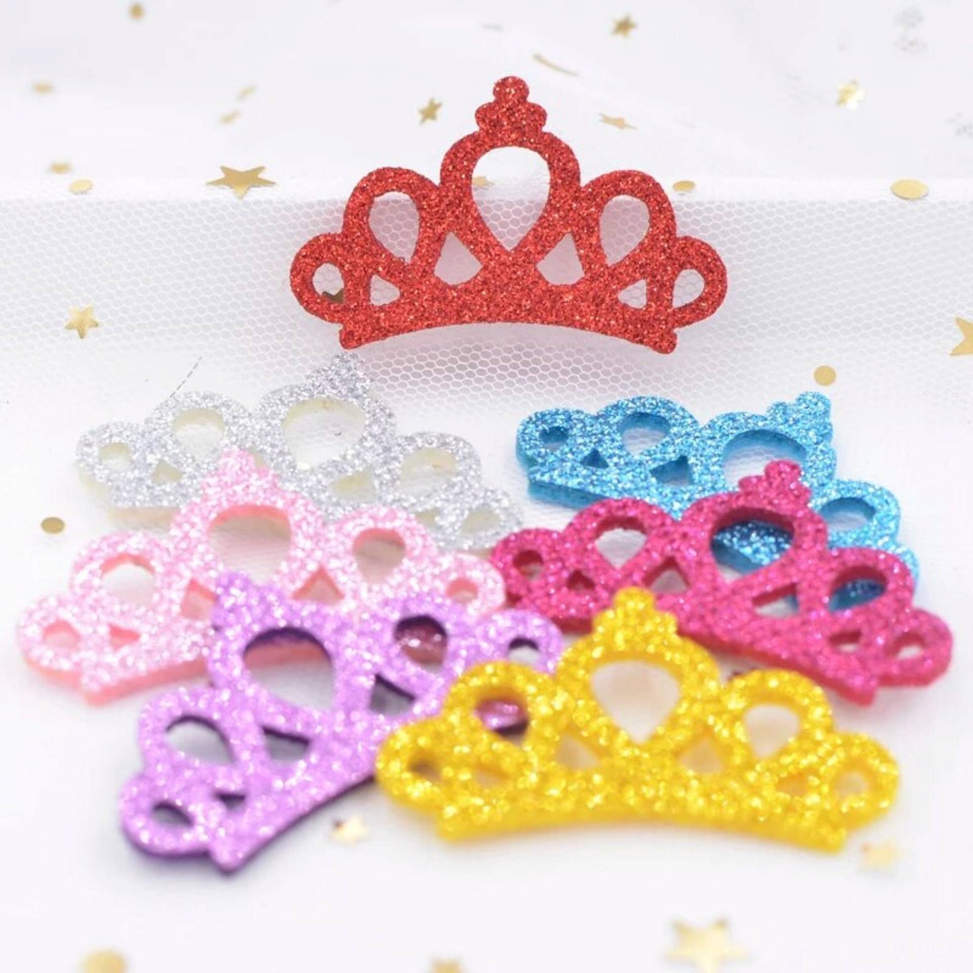 20 Stück Glitter Crown Patches Applikationen Für Handwerkskleidung Dekoration 20 Stück Glitter Crown Patches Applikationen Für Handwerkskleidung Dekoration von CharmCraftStore