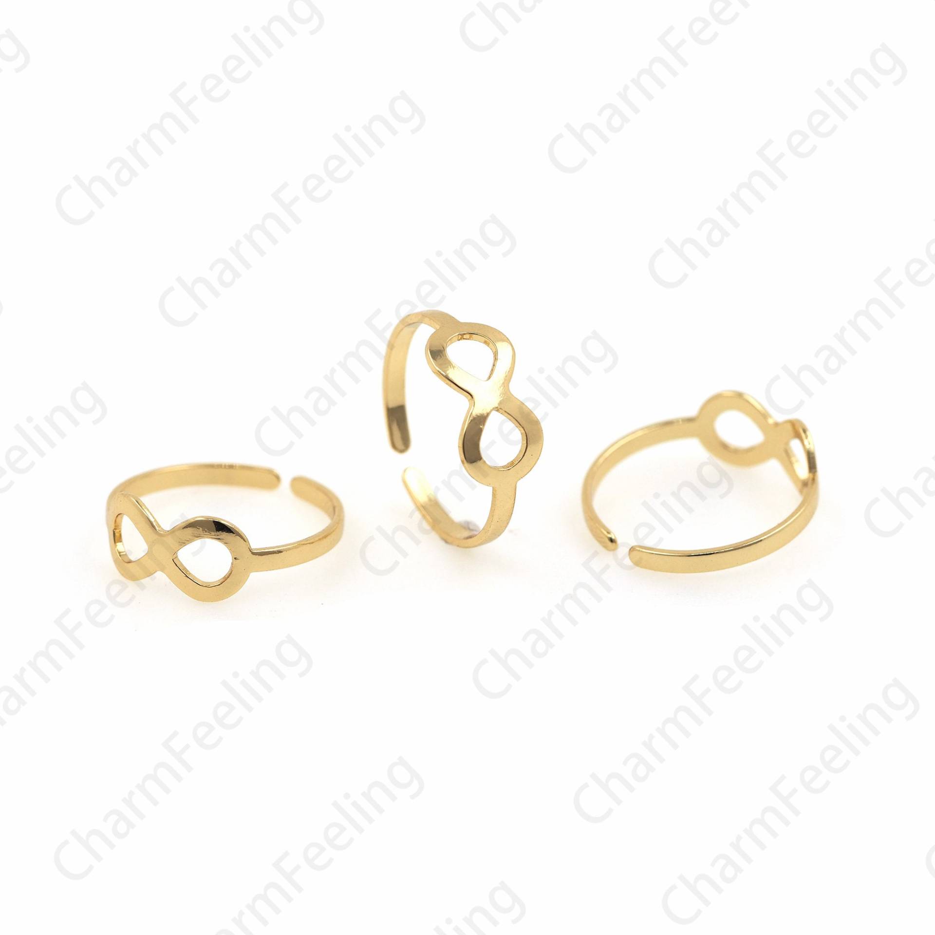 18K Gold Gefüllt Verstellbarinfinity Ring, Infinity Knoten Exquisite Personalisierte Geschenk Für Ihre 1 Stücke von CharmFeeling