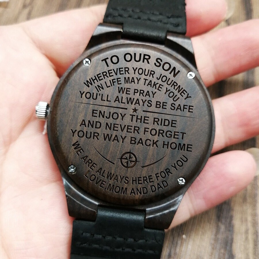 Personalisierte Uhr Für Son-Gravierte Son-Uhr Son-Son-Uhr-Weihnachtsgeschenke-Geschenke-Geschenke Sohn-Mama & Papa Zu Sohn Ihre Reise Cg26 Personalisierte Uhr Für Son-Gravierte Son-Uhr Son-Son-Uhr-Weihnachtsgeschenke-Geschenke-Geschenke Sohn-Mama & Papa Zu Sohn Ihre Reise Cg26 von CharmGlobal