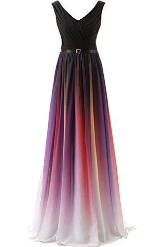 Charmant Damen 2020 Neu Fuchsia-V Auscchnitt Traegerlos Herzausschnitt Abendkleider Partykleider Abiballkleider Lang-46 Fuchsia-V Auscchnitt von Charmant Damen