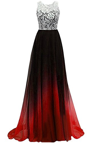 Charmant Damen 2020 Neu Weiss Spitze Abendkleider Ballkleider Sommer Chiffon Abschlussballkleider Lang-52 Weiss/Rot Charmant Damen 2020 Neu Weiss Spitze Abendkleider Ballkleider Sommer Chiffon Abschlussballkleider Lang-52 Weiss/Rot von Charmant Damen