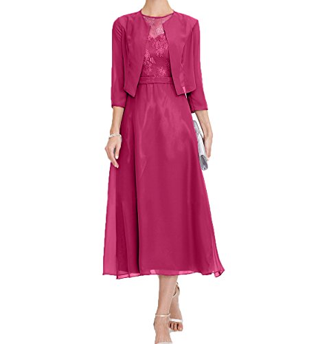 Charmant Damen Wadenlang Abendkleider Mutterkleider Brautmutterkleider Jugendweihe Kleider Damen Festlichkleider -46 Fuchsia Charmant Damen Wadenlang Abendkleider Mutterkleider Brautmutterkleider Jugendweihe Kleider Damen Festlichkleider -46 Fuchsia von Charmant Damen