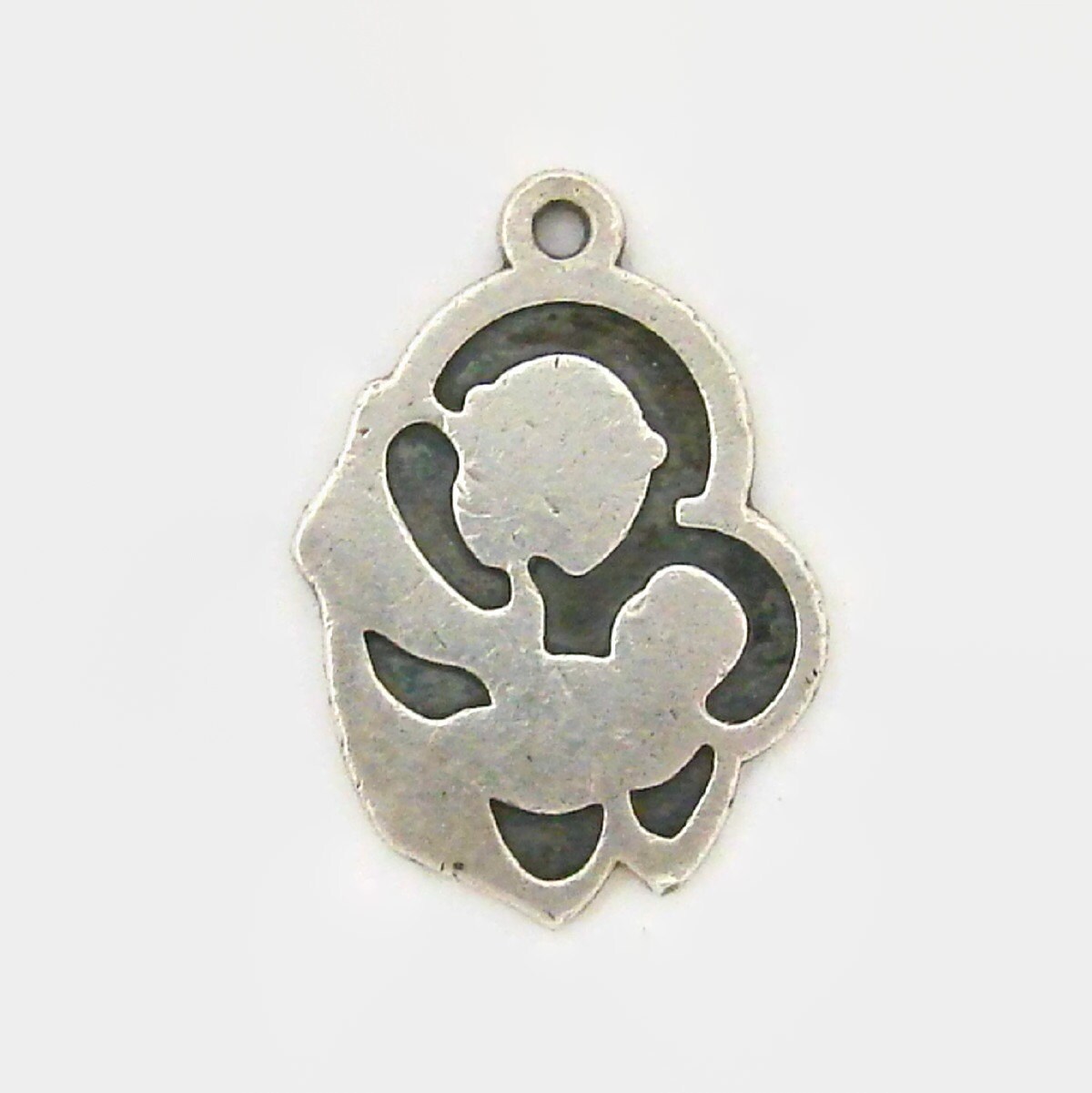 Creed Madonna Mutter Und Baby Großes Sterling Silber Armband Charm Vintage Creed Madonna Mutter Und Baby Großes Sterling Silber Armband Charm Vintage von Charmcrazey