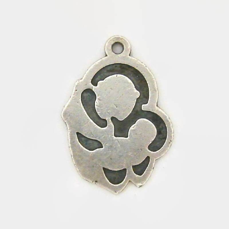 Creed Madonna Mutter Und Baby Großes Sterling Silber Armband Charm Vintage Creed Madonna Mutter Und Baby Großes Sterling Silber Armband Charm Vintage von Charmcrazey