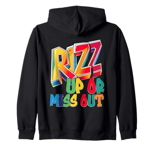 Rizz Up Or Miss Out Viral Slang Meme Slang 90s Teens Kinder Kapuzenjacke Rizz Up Or Miss Out Viral Slang Meme Slang 90s Teens Kinder Kapuzenjacke von Charme Fähigkeiten Selbstvertrauen Humor Alpha