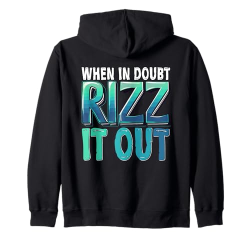 When In Doubt Rizz It Out Viral Slang Meme Slang 90s Kinder Kapuzenjacke When In Doubt Rizz It Out Viral Slang Meme Slang 90s Kinder Kapuzenjacke von Charme Fähigkeiten Selbstvertrauen Humor Alpha