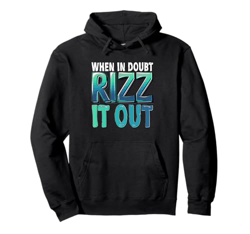 When In Doubt Rizz It Out Viral Slang Meme Slang 90s Kinder Pullover Hoodie When In Doubt Rizz It Out Viral Slang Meme Slang 90s Kinder Pullover Hoodie von Charme Fähigkeiten Selbstvertrauen Humor Alpha