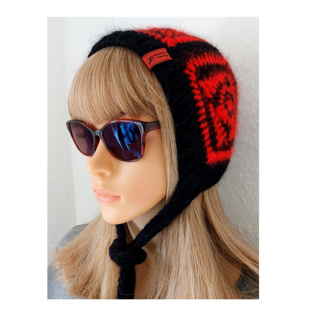 Aviator Bonnet, Crochet Angora Hat, Hand Knitted Hood With Ties, Beanie Hats, Knitted Wool Christmas Gift, Handmade Womens Bonnet, Gift Aviator Bonnet, Crochet Angora Hat, Hand Knitted Hood With Ties, Beanie Hats, Knitted Wool Christmas Gift, Handmade Womens Bonnet, Gift von CharmeStrickmode