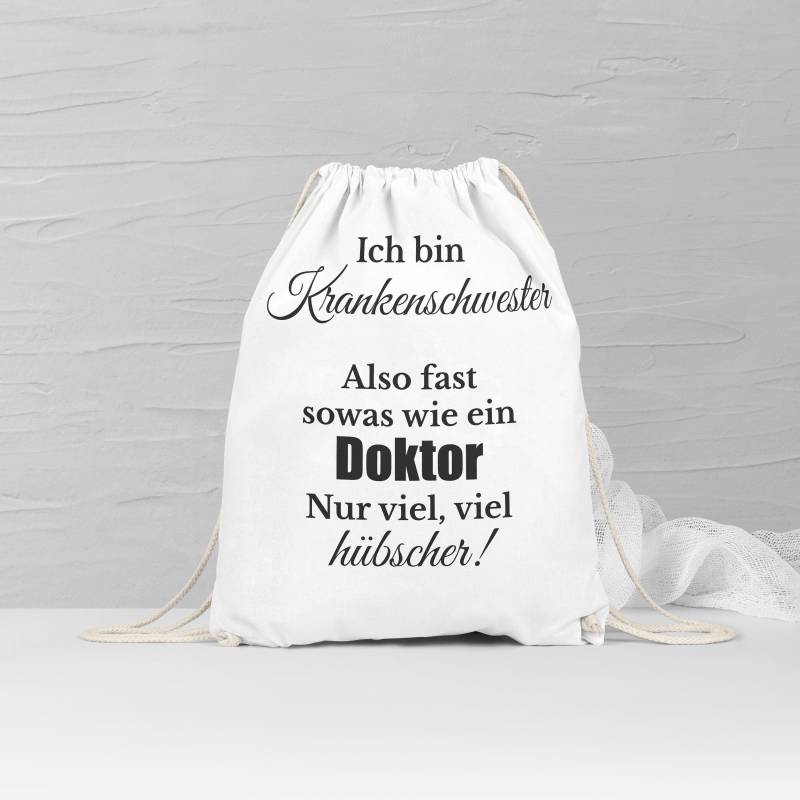 Spruch Turnbeutel Ich Bin Krankenschwester Rucksack | Berufe Kollegin Geschenk von CharmeandShine