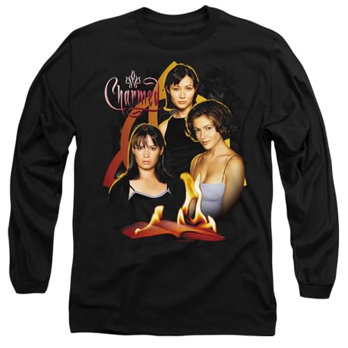 Charmed Unisex Original Three Mens Long Sleeve T-Shirt, Schwarz, L von Charmed