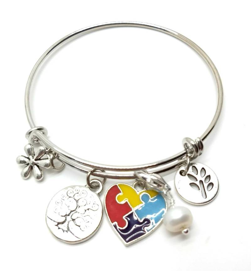 Autismus-Armband, Autismus-Bewusstseins-Schmuck, Puzzle-stück-Schmuck, Puzzle-stück-Herz-Armband, Autismus-Bewusstseinsgeschenk, Geschenk Für Mama Autismus-Armband, Autismus-Bewusstseins-Schmuck, Puzzle-stück-Schmuck, Puzzle-stück-Herz-Armband, Autismus-Bewusstseinsgeschenk, Geschenk Für Mama von CharmedByDragons