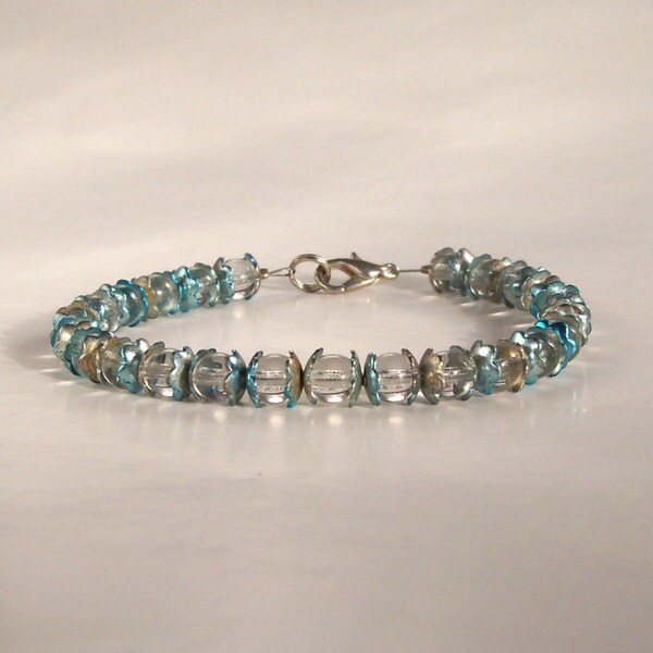 Aqua Und Klares Armband von CharmedGifts