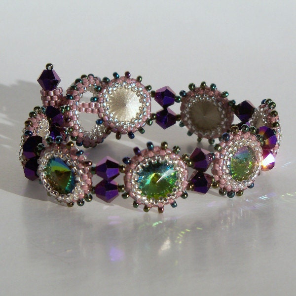 Bezeled Strass Armband - Lila Bezeled Strass Armband - Lila von CharmedGifts