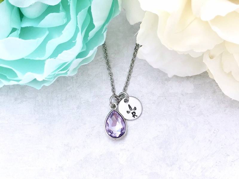 Einhorn Birthstone Halskette von CharmedMetals
