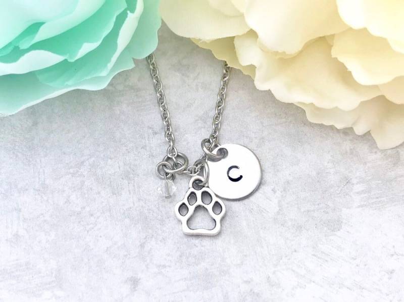 Geschenk Für Hund Mama - Schmuck Halskette Pfote Charm Haustier Personalisierte Liebhaber von CharmedMetals