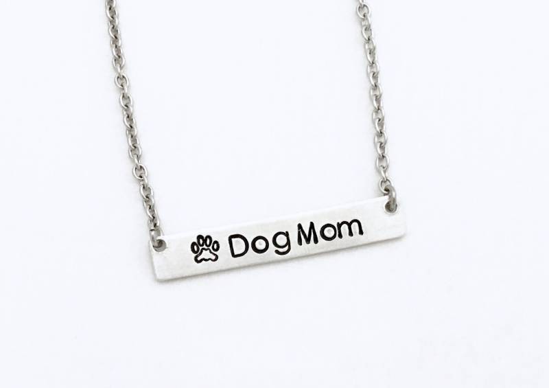 Hund Mama Geschenk - Halskette Schmuck Haustier Hand Gestempelt Liebhaber von CharmedMetals
