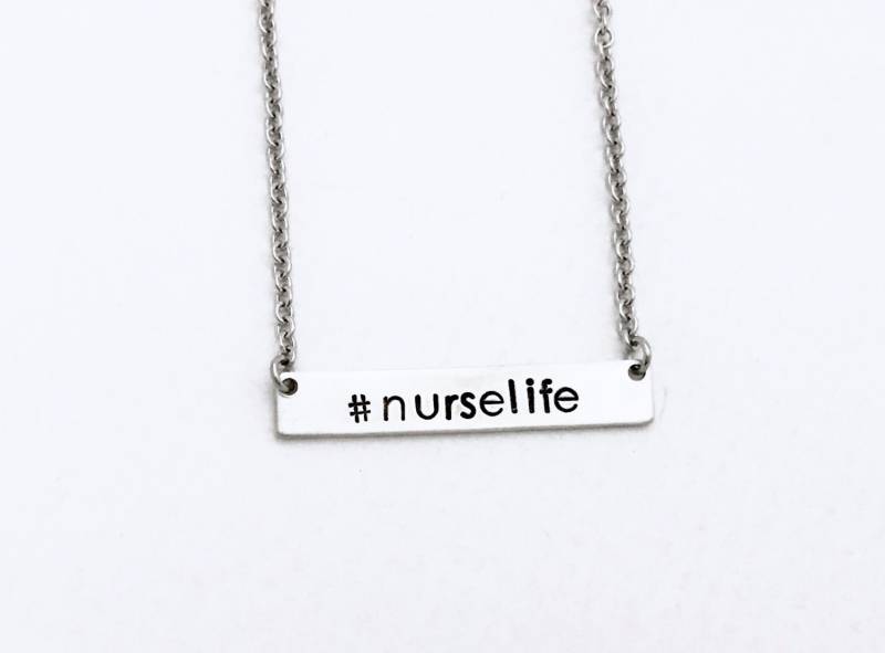 Krankenschwester Halskette - Geschenk Für Hand Gestempelt Schmuck Geschenke von CharmedMetals