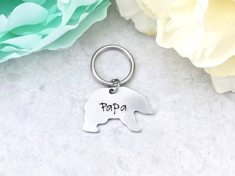 Papa Bär Schlüsselanhänger von CharmedMetals