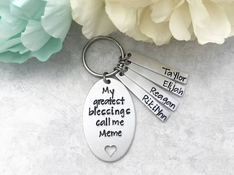 Personalisierte Geschenke Für Mama Von Kindern - Meine Größten Segnungen Rufen Sie Mich Geburtstagsgeschenke Personalisierte Großmutter von CharmedMetals