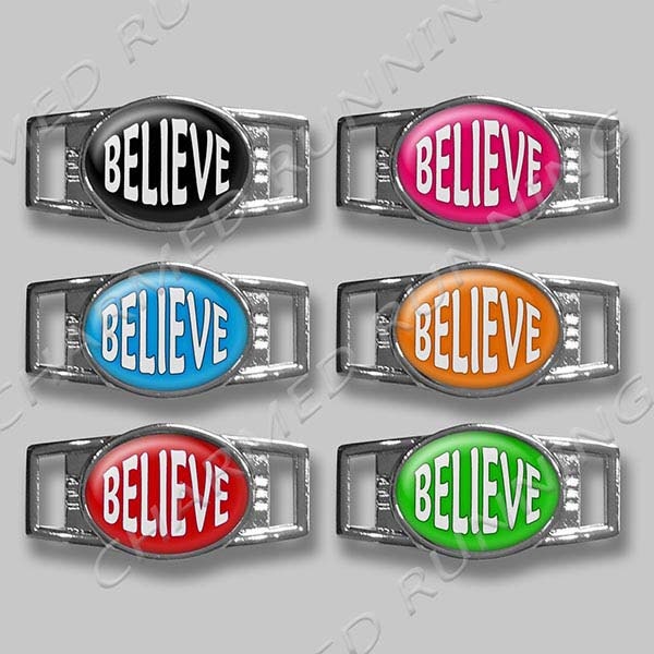 Believe Laufmarathon 5K 10K Handarbeit Läufer Schuhkette Lauf Charm Laufgeschenke Für von CharmedRunning