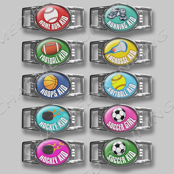 Sport Kinder Fußball Reifen Hockey Baseball Volleyball Softball Lacrosse Run Runner Schuhkette Lauf Charm Laufen Geschenke Für Läufer von CharmedRunning