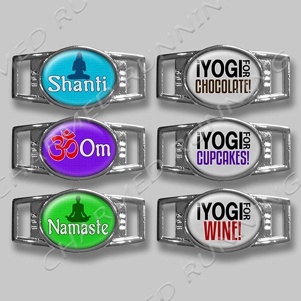 Yoga Yogi Namaste Shanti Om Runner Schuhkette Lauf Charm Laufgeschenke Für Läufer von CharmedRunning