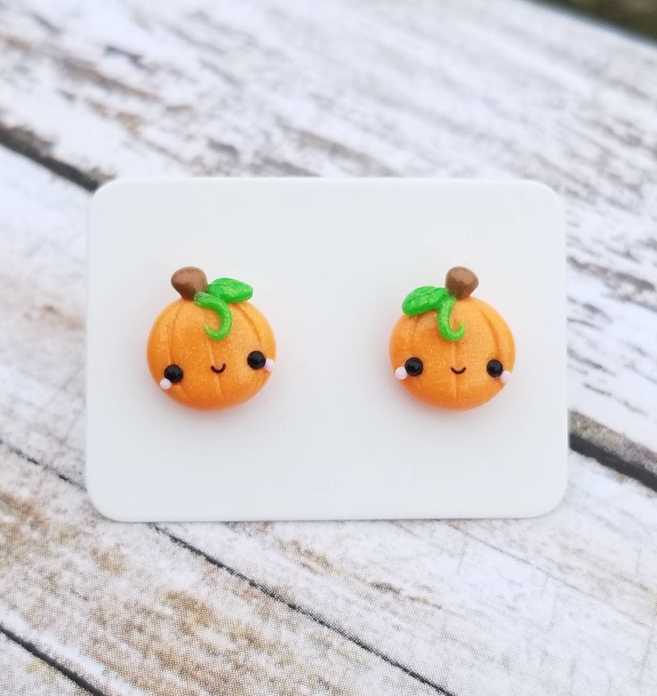 Kürbis Ohrringe, Halloween Schmuck, Ohrstecker, Hypoallergene Thanksgiving Ohrringe von CharmedandDangerousS