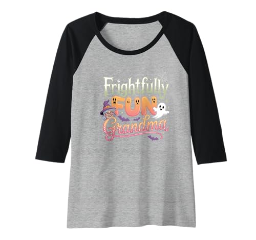 Damen Schrecklich lustiges Halloween mit Oma, Hexengeister Raglan Damen Schrecklich lustiges Halloween mit Oma, Hexengeister Raglan von Charming Spooky Halloween Apparel Cool Grandmas