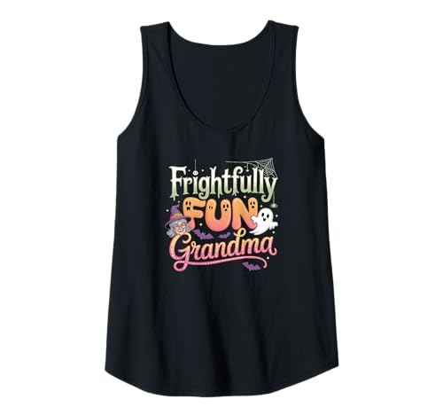 Damen Schrecklich lustiges Halloween mit Oma, Hexengeister Tank Top Damen Schrecklich lustiges Halloween mit Oma, Hexengeister Tank Top von Charming Spooky Halloween Apparel Cool Grandmas