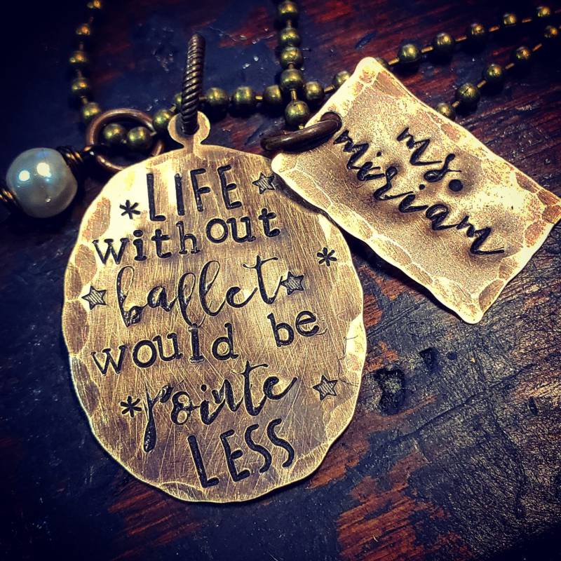 Ballett-Halskette; Pointeless Wäre Das Leben Ballett-Halskette; Pointeless Wäre Das Leben von CharmingSarabella