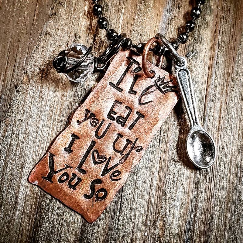 Ich Werde Dich Aufessen, Ich Liebe So; Zitat Halskette; Ich Werde Dich Aufessen, Ich Liebe So; Zitat Halskette; von CharmingSarabella