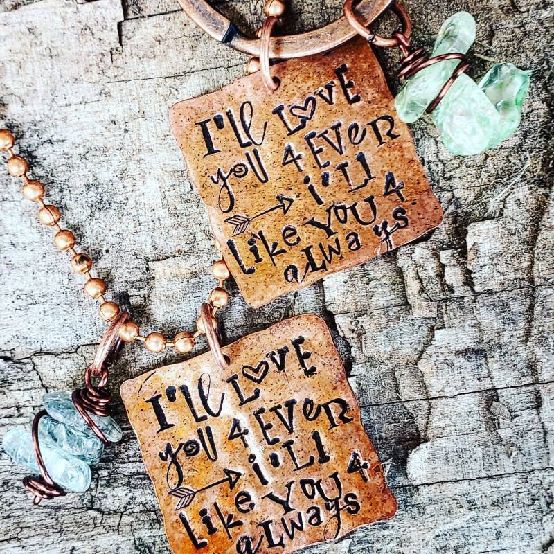 Ich Werde Dich Immer Lieben, Ich Sie Für Gerne; Zitat Halskette; Zitat-Schlüsselanhänger Ich Werde Dich Immer Lieben, Ich Sie Für Gerne; Zitat Halskette; Zitat-Schlüsselanhänger von CharmingSarabella