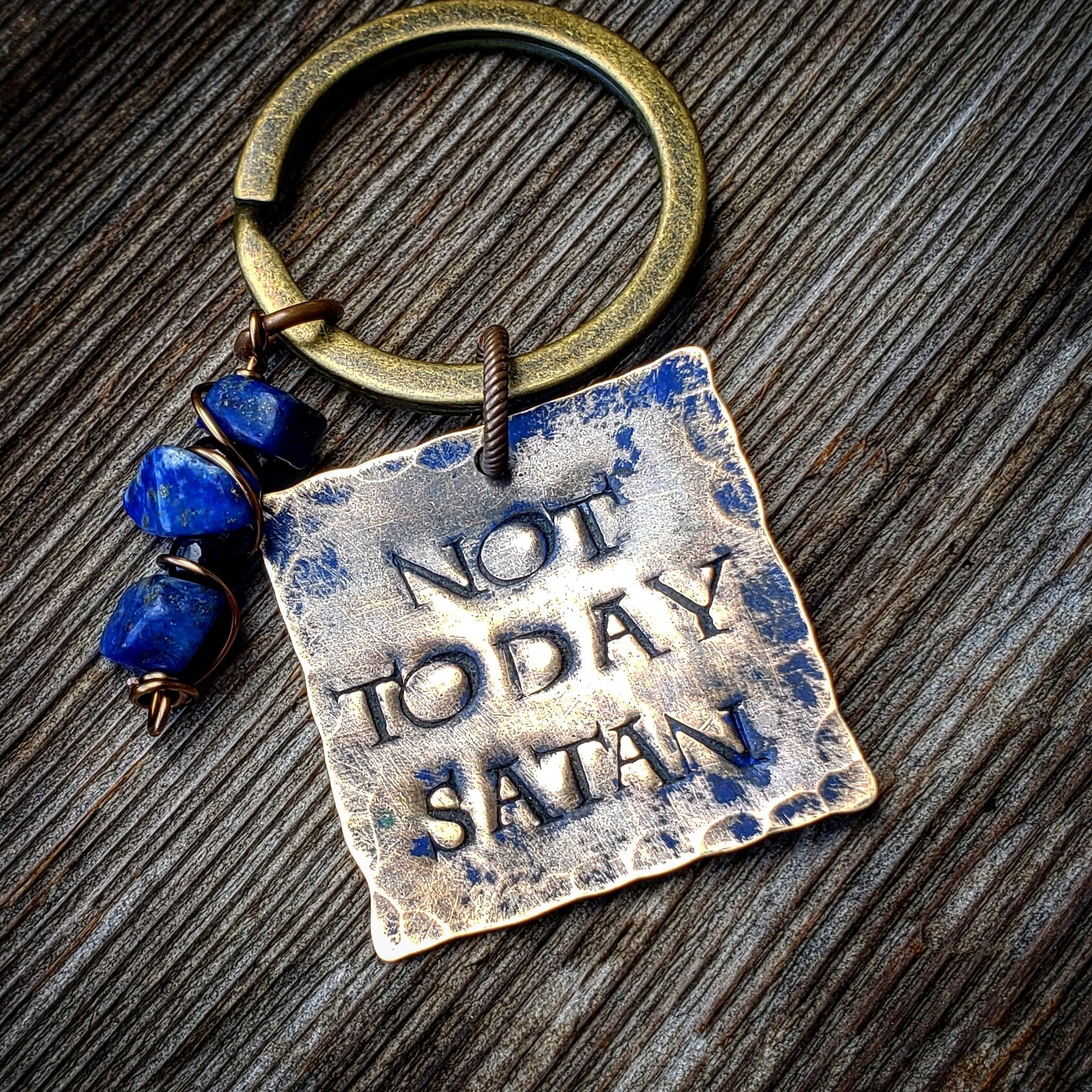 Nicht Heute Satan, Schlüsselanhänger, Schmuck Nicht Heute Satan, Schlüsselanhänger, Schmuck von CharmingSarabella