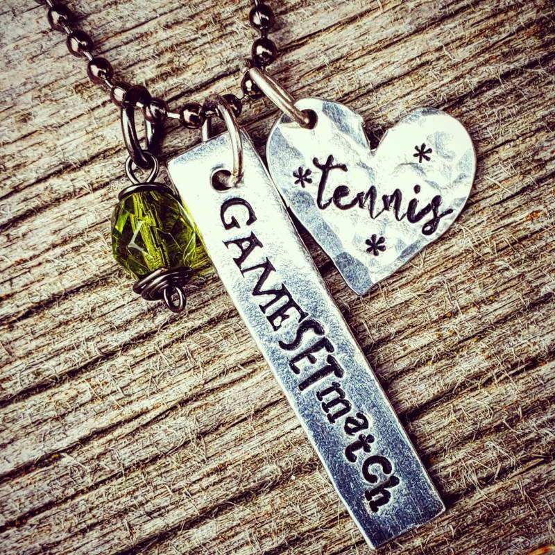 Tennis Halskette; Sport Schmuck; Spiel Set Tennis Halskette; Sport Schmuck; Spiel Set von CharmingSarabella