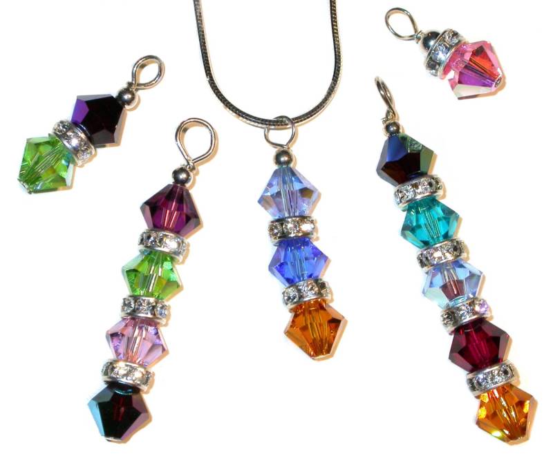 Mutter Swarovski Crystal Birthstone Anhänger Für Familie Handgefertigte Elemente von CharminglyYoursToo