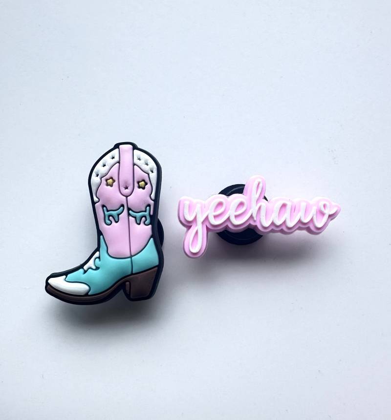 Cowboy Boot Clog Anhänger Rodeo Western Schuh-Accessoire Cowboy Boot Clog Anhänger Rodeo Western Schuh-Accessoire von Charmitz
