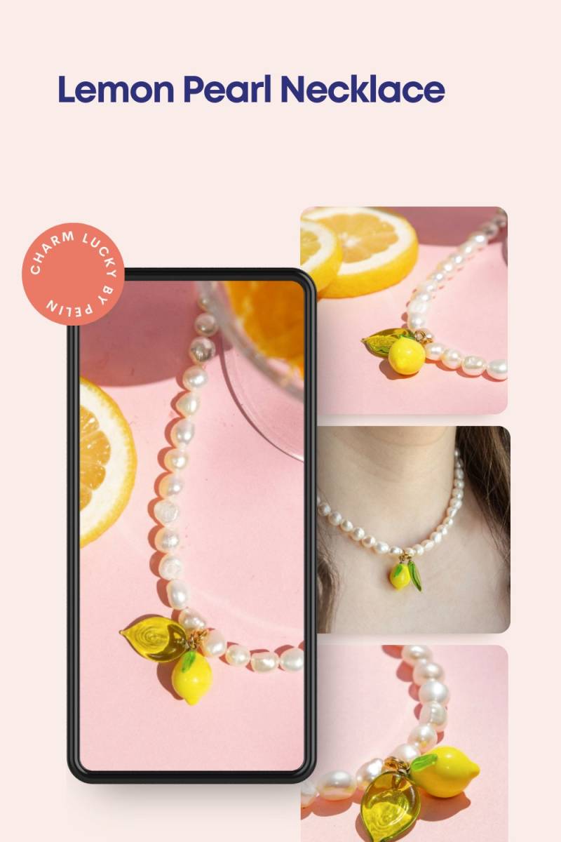 Zitronenperlenkette - Zierlicher & Niedlicher Schmuck Für Damen, Handgefertigter Steinzitronenanhänger, Einzigartige Geschenkidee von CharmluckyByPelin