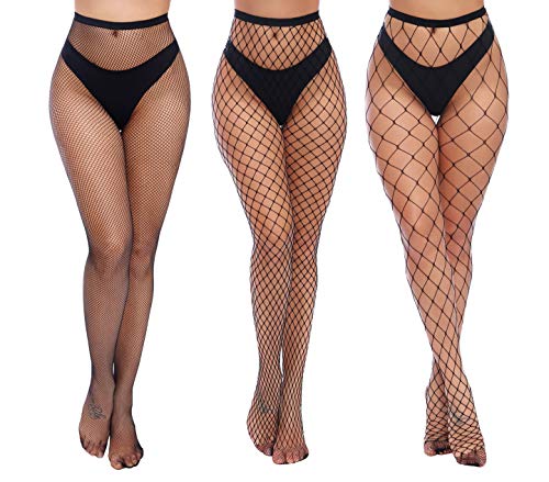 Charmnight Damen-Netzstrumpfhose mit hoher Taille, Netzstrümpfe - - Einheitsgröße Charmnight Damen-Netzstrumpfhose mit hoher Taille, Netzstrümpfe - - Einheitsgröße von Charmnight