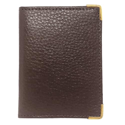 Charmoni - Kartenhalter für Navigo, Notizbuch, Ticket, Bus U-Bahn – kompakt und praktisch – aus Leder, dunkelbraun, one size, Klassisch Charmoni - Kartenhalter für Navigo, Notizbuch, Ticket, Bus U-Bahn – kompakt und praktisch – aus Leder, dunkelbraun, one size, Klassisch von Charmoni