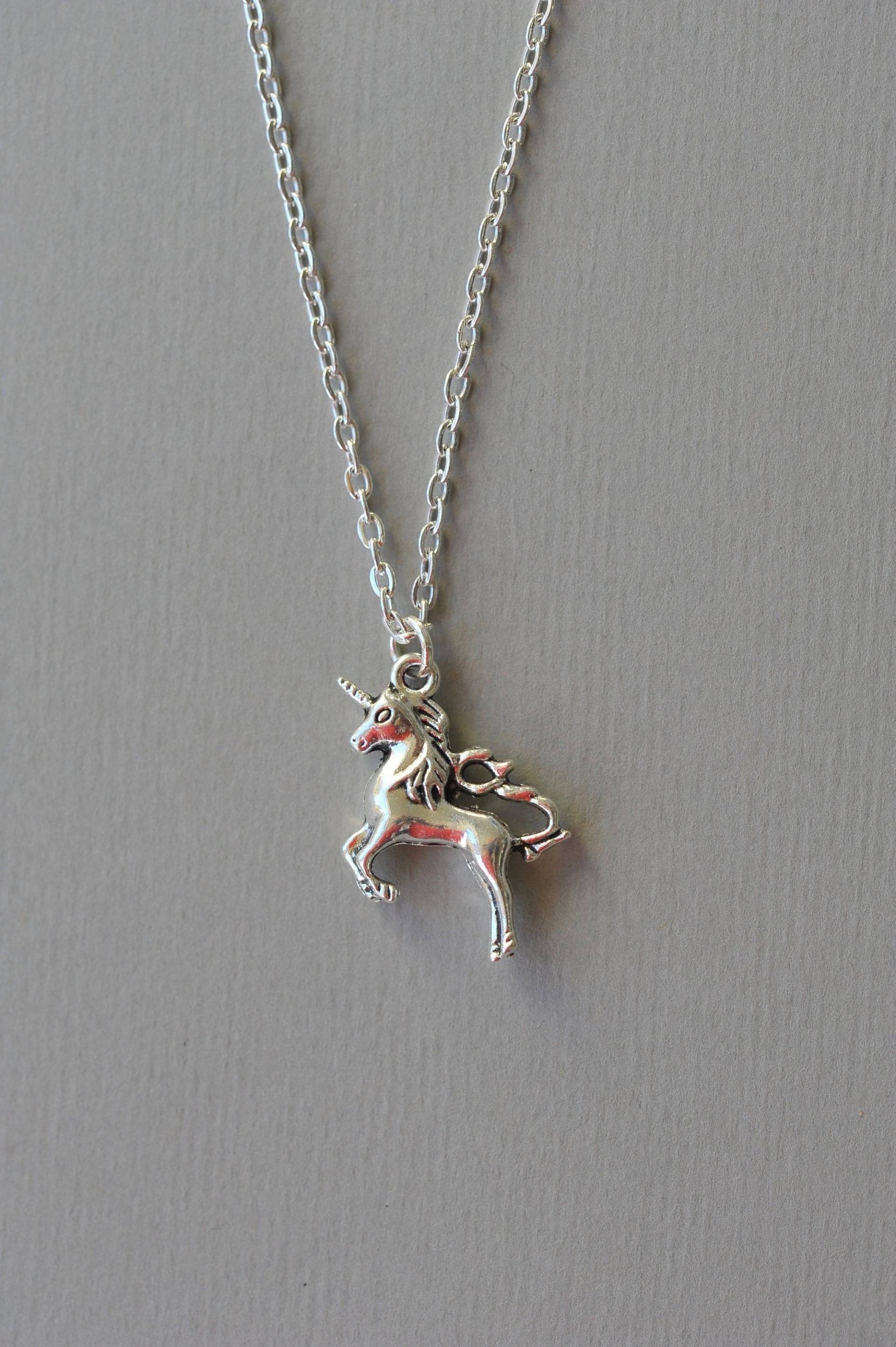 Einhorn Anhänger Sterling Silber Fantasy Schmuck von CharmstoreCo