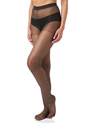 Charnos Damen 10 Denier Gloss Tight Strumpfhose, 10 DEN, Schwarz (Barely Black 103), 36 von Charnos