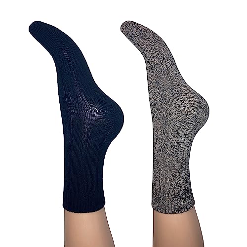 Charnos Damen Cosy Bamboo 2er Pack Black Mix One Size Socken, Schwarz von Charnos