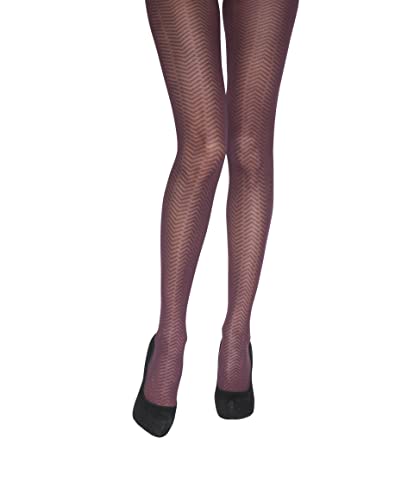 Charnos Damen Tüll Chevron, Größe M Strumpfhose, Regular, M/L von Charnos