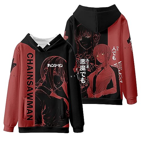 Anime Chainsaw Man Cosplay Makima Cartoon Hoodie,Casual Sweatshirt Verwendet Für Manga Makima Fans Geschenk von Charous