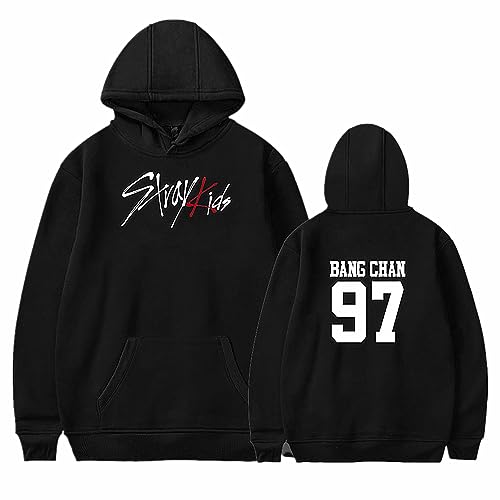 Charous Kpop-Stray Kids Band Members BANG CHAN Hoodie,Weibliche Sweatshirt für Unterstützung BANG CHAN Fans Geschenk von Charous