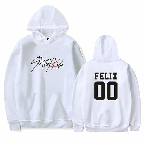 Charous Kpop-Stray Kids Bandmitglieder Felix Hoodie,weiblich Sweatshirt verwendet für Unterstützung Felix Fans Geschenk Stay von Charous