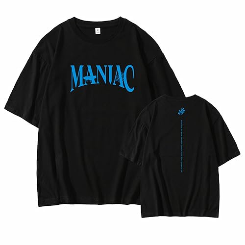 Kpop-Stray Kids MANIAC Japan Konzert T-Shirt,Lose T-Shirts für Unterstützung Straykids Band Fans Stay Geschenk von Charous